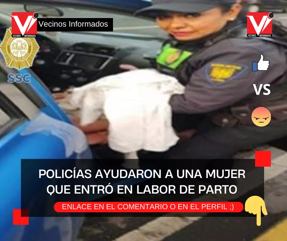 POLICÍAS AYUDARON A UNA MUJER QUE ENTRÓ EN LABOR DE PARTO