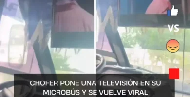 Microbús con televisión