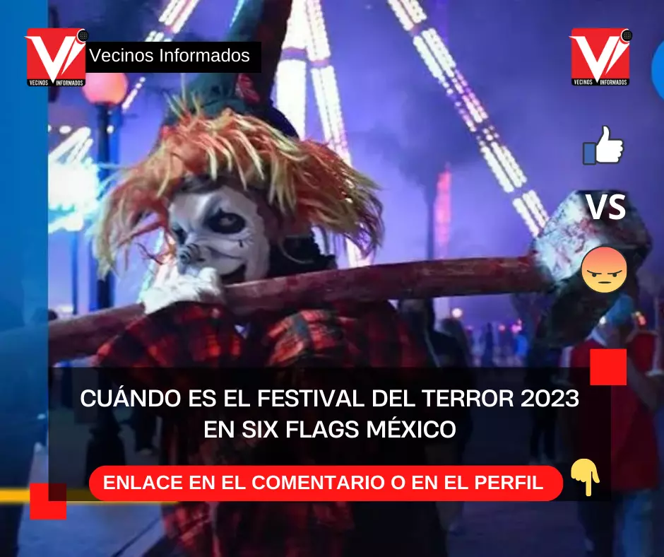 Cuándo es el Festival del Terror 2023 en Six Flags México