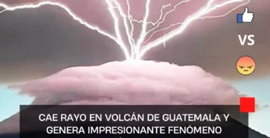 Cae rayo en volcán de Guatemala y genera impresionante fenómeno óptico |VIDEO