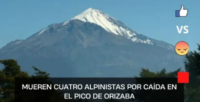 Mueren cuatro alpinistas por caída en el Pico de Orizaba