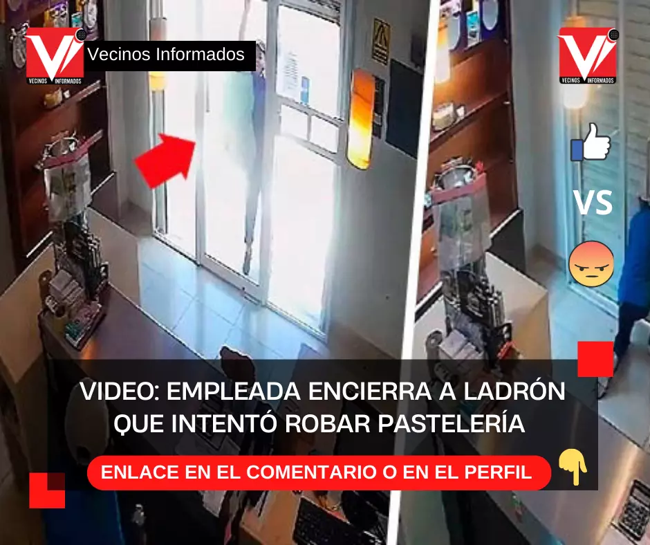 Empleada encierra a ladrón que intentó robar pastelería en Campeche |VIDEO