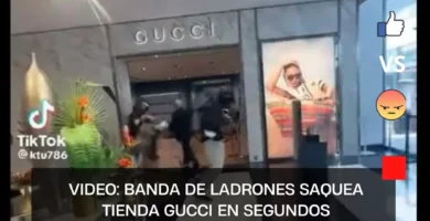 VIDEO: Banda de ladrones saquea tienda Gucci en segundos