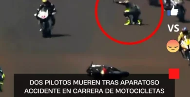Dos pilotos mueren tras aparatoso accidente en carrera de motocicletas |VIDEO