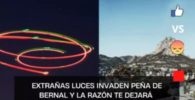 Extrañas luces invaden Peña de Bernal
