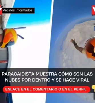 Paracaidista muestra cómo son las nubes por dentro y se hace viral |VIDEO