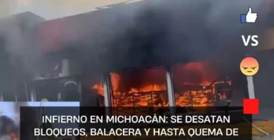 Infierno en Michoacán: se desatan bloqueos, balacera y hasta quema de Oxxo (VIDEO)