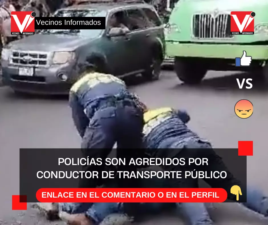 POLICÍAS SON AGREDIDOS POR CONDUCTOR DE TRANSPORTE PÚBLICO EN IZTAPALAPA.