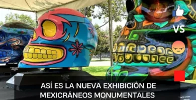 Mexicráneos monumentales en el Parque Bicentenario
