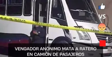 Vengador anónimo mata a ratero en camión de pasajeros