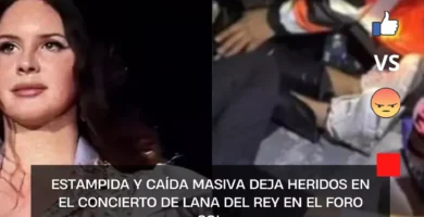 ESTAMPIDA Y CAÍDA MASIVA DEJA HERIDOS EN EL CONCIERTO DE LANA DEL REY EN EL FORO SOL