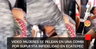 VIDEO: Mujeres se pelean en una combi por supuesta infidelidad en Ecatepec