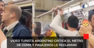 VIDEO Turista argentino critica el Metro de CDMX y pasajeros le reclaman