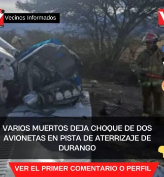Varios muertos deja choque de dos avionetas en pista de aterrizaje de Durango