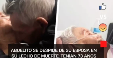 Abuelito se despide de su esposa en su lecho de muerte; tenían 73 años juntos