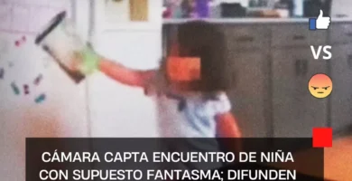 Cámara capta encuentro de niña con supuesto fantasma; difunden inquietante video