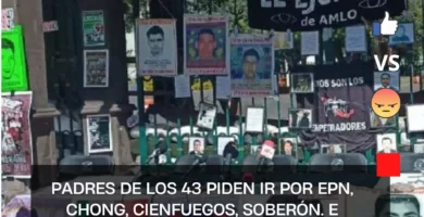 Padres de los 43 piden ir por EPN, Chong, Cienfuegos, Soberón. E investigar a Harfuch