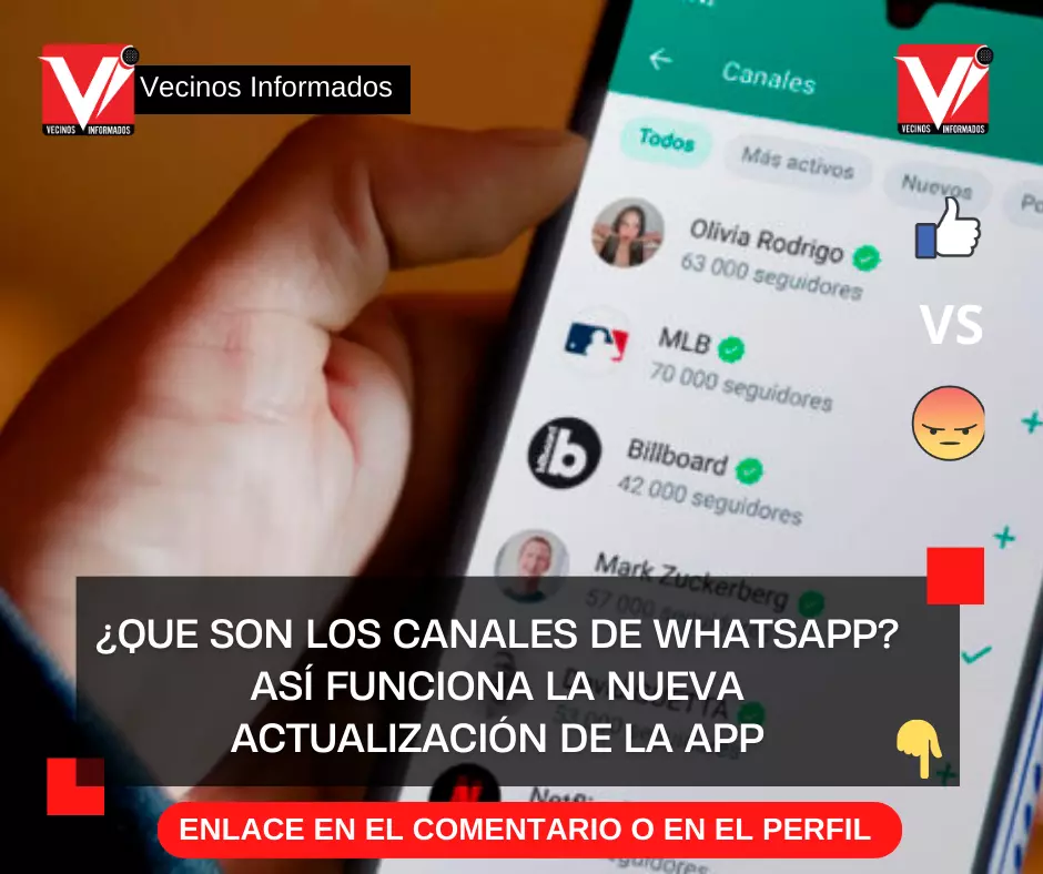 ¿que Son Los Canales De Whatsapp Así Funciona La Nueva Actualización De La App Vecinos Informadosemk 0356