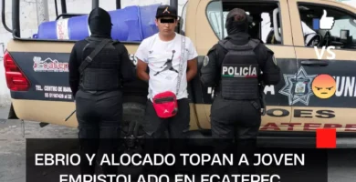 Ebrio y alocado topan a joven empistolado en Ecatepec