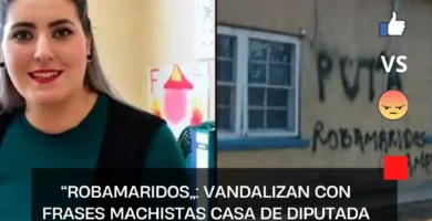 “Robamaridos”: vandalizan con frases machistas casa de diputada morenista en Chihuahua
