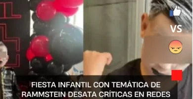 Fiesta infantil con temática de Rammstein desata críticas en redes