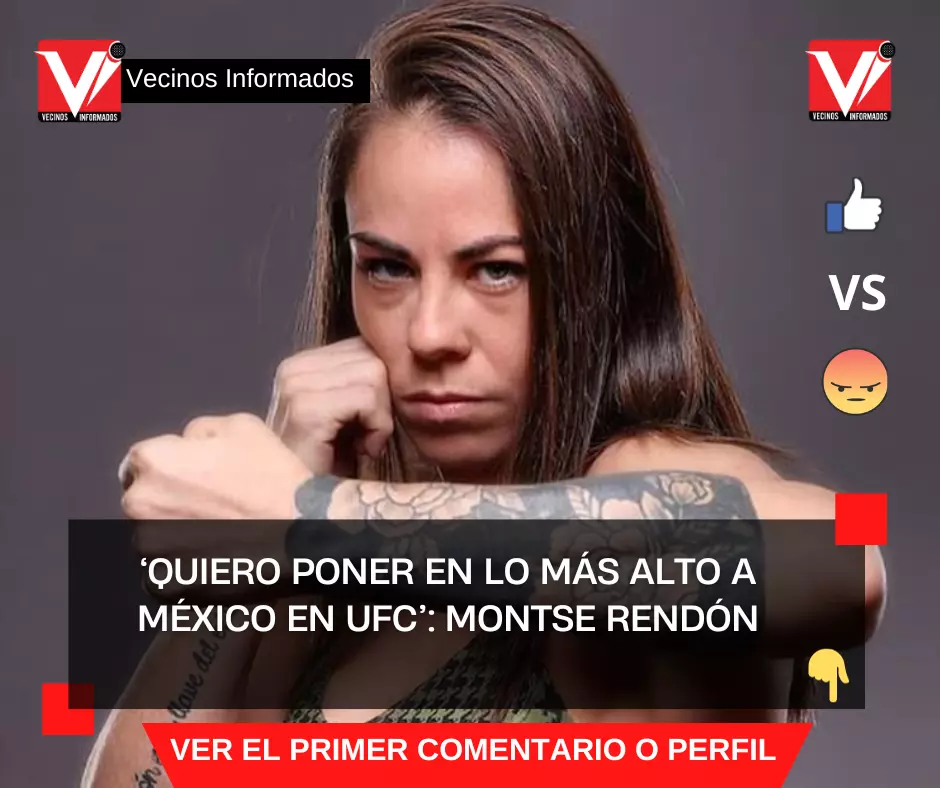 ‘Quiero poner en lo más alto a México en UFC’: Montse Rendón