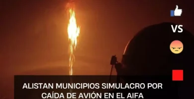 Alistan municipios simulacro por caída de avión en el AIFA