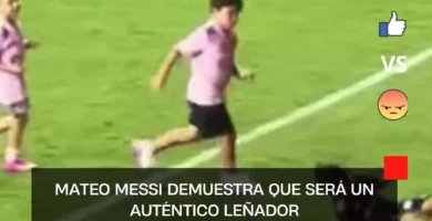 Mateo Messi demuestra que será un auténtico leñador; parece que le aprendió bien a Sergio Ramos