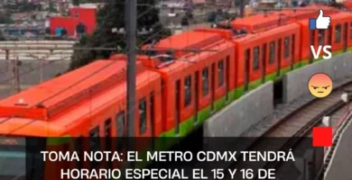 Toma nota: el Metro CDMX tendrá horario especial el 15 y 16 de septiembre