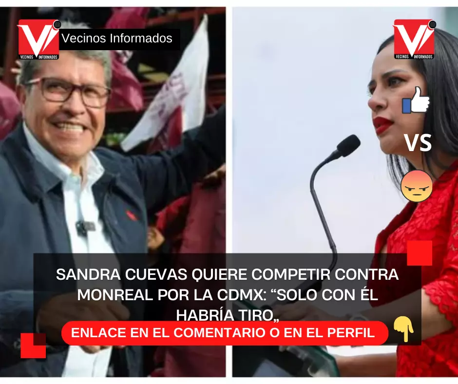 Sandra Cuevas quiere competir contra Monreal por la CDMX: “Solo con él habría tiro”