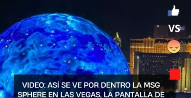 VIDEO: Así se ve por dentro la MSG Sphere en Las Vegas, la pantalla de cine más grande del mundo