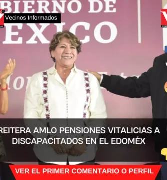 Reitera AMLO pensiones vitalicias a discapacitados en el Edoméx