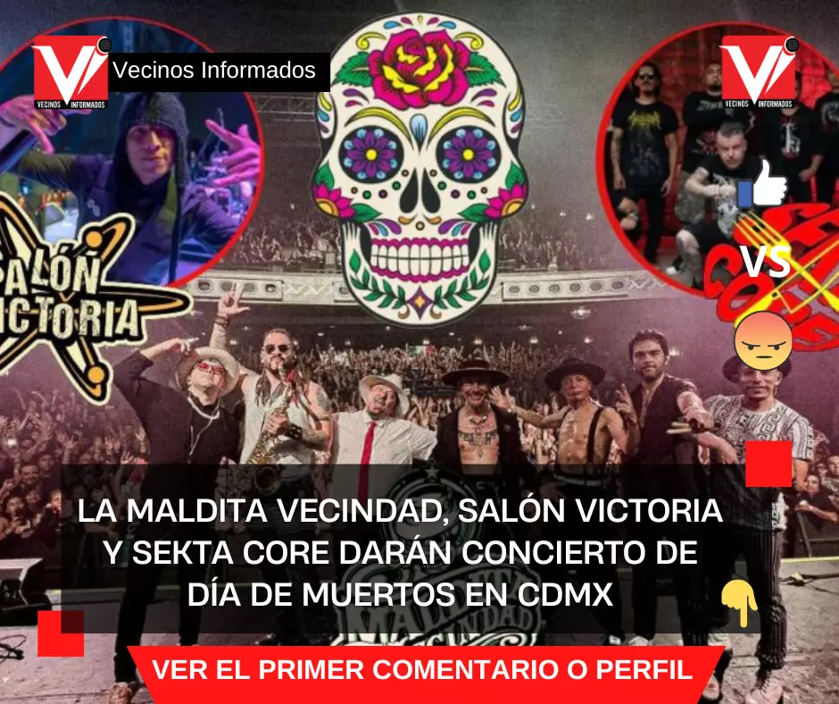 La Maldita Vecindad, Salón Victoria y Sekta Core darán concierto de Día de Muertos en CDMX