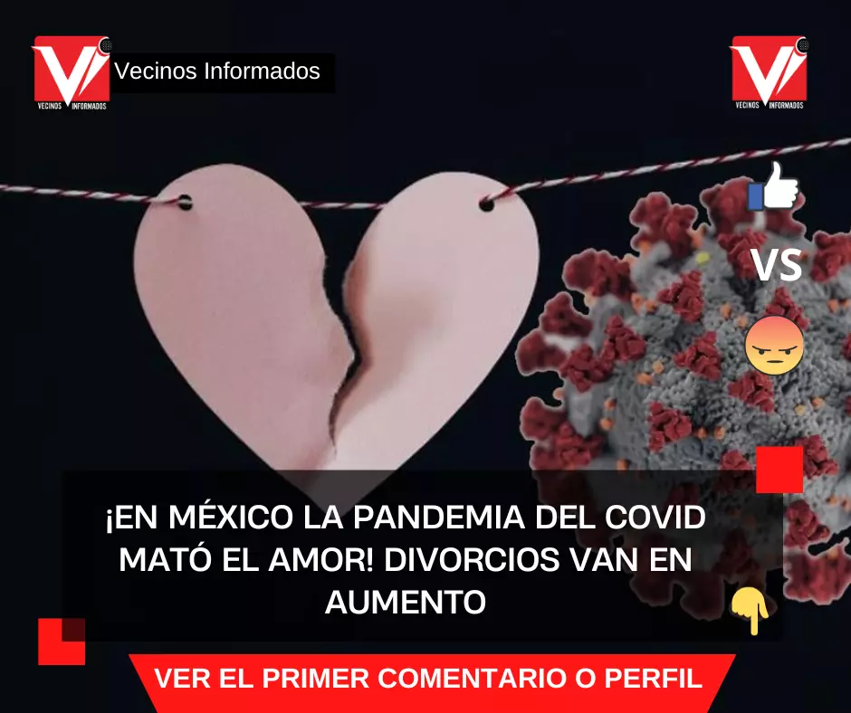 ¡En México la pandemia del Covid mató el amor! Divorcios van en aumento