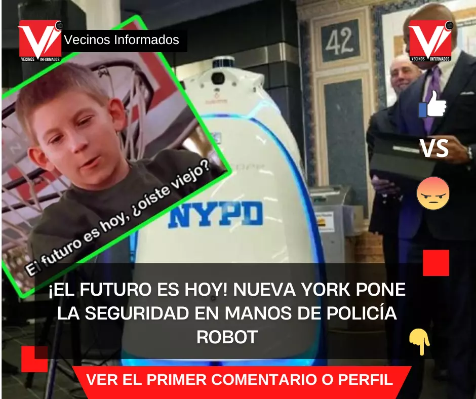 ¡El futuro es hoy! Nueva York pone la seguridad en manos de policía robot