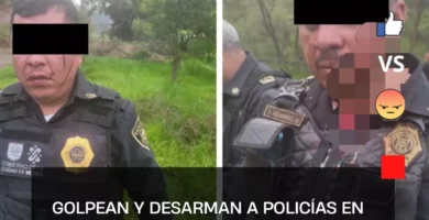 GOLPEAN Y DESARMAN A POLICÍAS EN LA ALCALDÍA XOCHIMILCO.