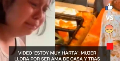 VIDEO ‘Estoy muy harta’: Mujer llora por ser ama de casa y tras explotarle la licuadora