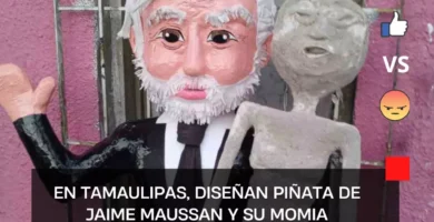 En Tamaulipas, diseñan piñata de Jaime Maussan y su momia extraterrestre