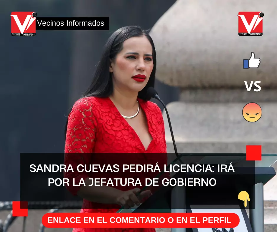 Sandra Cuevas pedirá licencia: Irá por la jefatura de gobierno