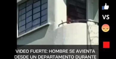 VIDEO FUERTE: Hombre se avienta desde un departamento durante incendio