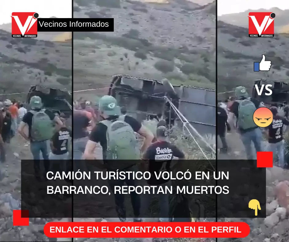 Tragedia en San Luis Potosí: camión turístico volcó en un barranco, reportan muertos