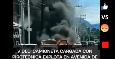Explota camioneta con pirotecnia junto a tianguis ‘San Pablito Tultepec’ en Edomex
