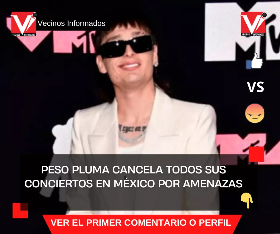 Peso Pluma cancela todos sus conciertos en México por amenazas
