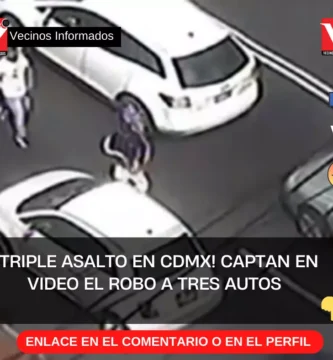Captan en video el robo a tres autos sobre avenida Observatorio