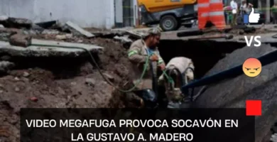 VIDEO Megafuga provoca Socavón en la Gustavo A. Madero