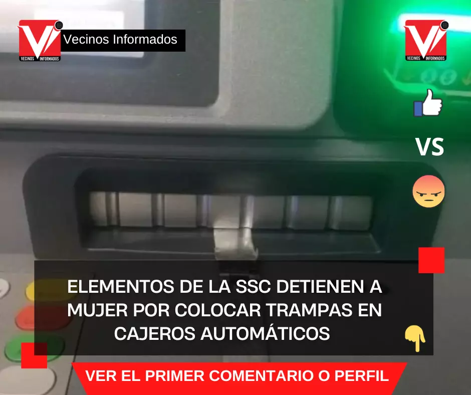 Elementos de la SSC detienen a mujer por colocar trampas en cajeros automáticos en la alcaldía Gustavo A. Madero