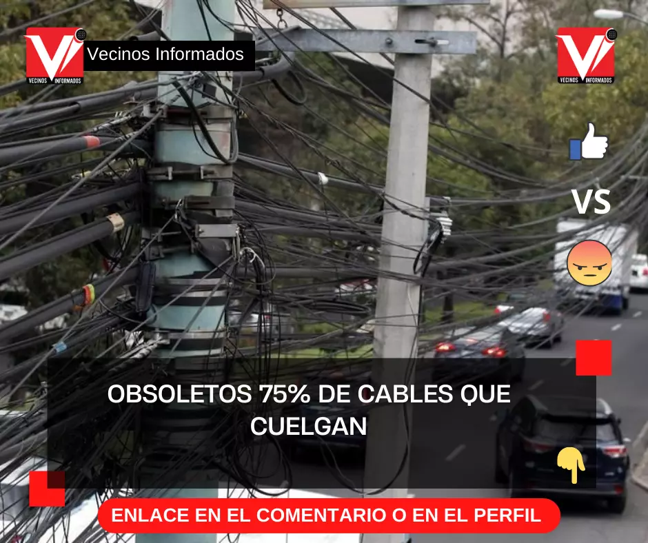 Obsoletos 75% de cables que cuelgan en CDMX; insiste PVEM en quitarlos