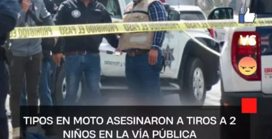 Tipos en moto asesinaron a tiros a 2 niños en la vía pública