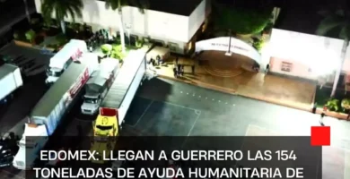 Edomex: Llegan a Guerrero las 154 toneladas de ayuda humanitaria de mexiquenses