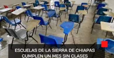 Escuelas de la sierra de Chiapas cumplen un mes sin clases